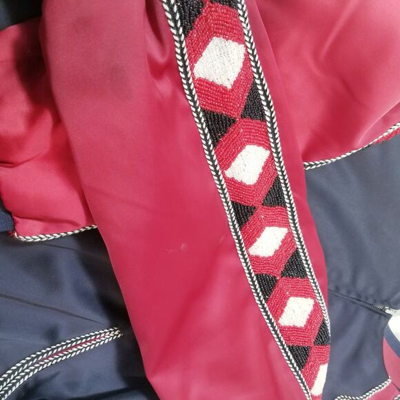 & Other Stories Sateen Beaded Embroidered Bomber Jacket - Picture 11 of 16